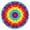 Rainbow Tie Dye, variant on Colorful Circular Pattern Round Fitted Tablecloth with Elastic Edge,Dining Table Cover Waterproof,Outdoor Round Tablecloth for Camping,Dining,Indoor and Outdoor