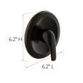 thumbnail image 6 of Design House Middleton II Transitional Escutcheon and Single Handle for Bathtub or Shower, Oil Rubbed Bronze, 6 of 14
