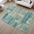 thumbnail image 6 of Addison Rugs Mayfield Premium Machine Washable Transitional Abstract Teal Rectangle Rug, 10' x 14', 6 of 6