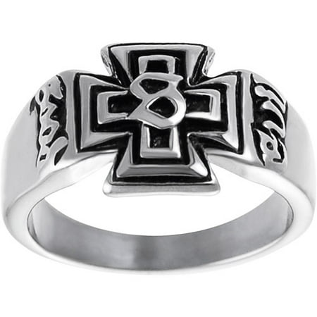 Daxx Men's Stainless Steel Pattee Cross