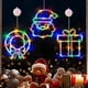 thumbnail image 1 of LOLStar Christmas Decorations, 3 Pack Wreath, Gift Box, Santa Claus Christmas Window Lights with Suction Cups, Battery Operated(Excluded) Indoor Light, 1 of 5