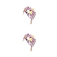 thumbnail image 2 of Minnieouse Turbante africano nudo protección solar accesorios para el cabello moda sombreros pérdida Bonnet mujeres diademas amarillo rosa rosa amarillo 2Conjunto, 2 of 6