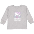 thumbnail image 3 of Inktastic My Mimi Loves Me Unicorn Girls Long Sleeve Toddler T-Shirt, 3 of 5