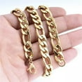 thumbnail image 6 of 2.5/3/4/5mm 18K Gold Plated Men's Womens Stainless Steel Figaro Necklace Chain, 6 of 9