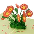thumbnail image 5 of Poppy Flowers Pop Up Card, 5 of 5