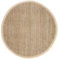 thumbnail image 3 of SAFAVIEH Natural Fiber Milica Solid Area Rug, Natural, 5' x 5' Round - Scandinavian Design, Natural, Jute, Hand Woven Pattern, Ideal for Entryway, Kitchen, Living Room, Office, 3 of 11