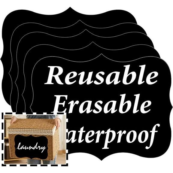 Large Chalkboard Labels Blackboard Stickers 5x7inch Erasable & Reusable Chalk Label 18 Pcs