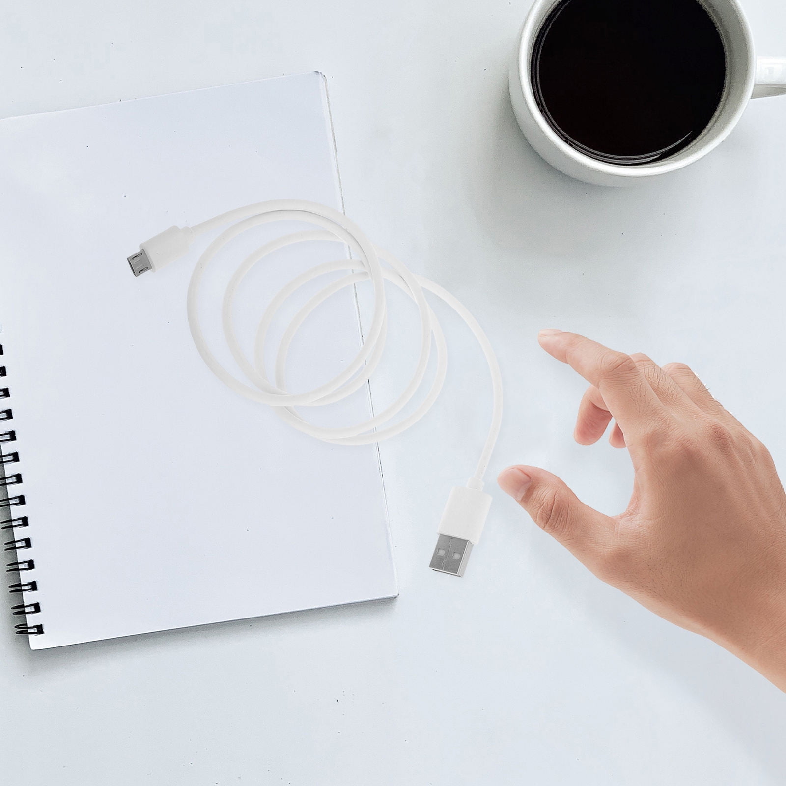 HOOWIFFY Charging Cable Mobile Phone Accessories Usb Charging Cable White For Daily Use 1Set