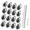 Grey-Grey-24pack, variant on Caster Wheels 3" Locking Swivel Threaded Stem Casters Set With Of 48