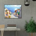 thumbnail image 3 of 5D taladro completo diamante pintura Seaside Castle pasos DIY bordado costura Hugtrwg Para estrenar, 3 of 9