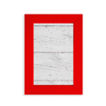 thumbnail image 1 of White Wood Floor Rough Wallpaper Texture Picture Display Art Red Photo Frame, 1 of 4