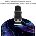 thumbnail image 4 of Square 2Pack PU Leather Halloween Witch Hat Cruise Luggage Tag with Privacy Cover and Name ID Tag for Travel Handbags Backpacks Luggage Tags, 4 of 6