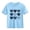 Blue, variant on Girls Purple Heart T-Shirt, Soft Cotton Short Sleeve Crewneck Tee with Denim Graphic Print, Casual Top for Kids 3-10 Years,Size 9 T
