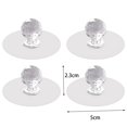 thumbnail image 1 of Jinsinto Poignée de Tiroir Ronde Transparente Autocollante en Diamant pour Garde-Robe 4 Pcs, 1 of 5