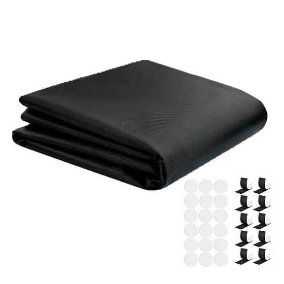 Portable Blackout Curtains Blackout Blinds with Hook And Loop Tape Strips Adhesive Blackout Shades for Nursery RV or Travel Use