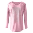 thumbnail image 4 of Puntoco Moda Mujer Casual Cuello en V Estampado de esqueleto Camiseta de manga larga Puntoco Puntoco-6877, 4 of 5