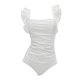 thumbnail image 3 of Conjunto de Bikini de Cintura Alta para las Mujeres Control Del Estómago Color Sólido Encaje Hasta Traje de Baño de Dos Piezas, Lindo Traje de Baño de Cintura Alta Vacaciones en la Playa, 3 of 4