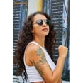 thumbnail image 4 of FEISEDY Mens Aviator Sunglasses Polarized Military Pilot Frame with Bayonet Temples B2623, 4 of 6