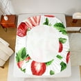 thumbnail image 5 of Homewish Kids Red Strawberry 4-Piece Full Size Sheets,Fresh Fruit Bed Sheets,Kawaii Cute Lightweight Sheet Sets,Breathable Home Decor, 5 of 7