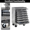 thumbnail image 6 of Eyisean 20" 7-Drawer Rolling Tool Chest on Wheels, Heavy Duty Mobile Metal Tool Box Organizer with Lockable Wheels & Ball Bearing Drawers, Multifunctional Steel Tool Cart for Repair Shop, Garage, 6 of 18