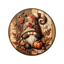 Uutvery Large Thanksgiving Christmas Round Area Rug 23.62 Inches Non-Slip Washable Holiday Decor Reindeer Star Pattern Circle Floor Mat for Entryway Bedroom Decor