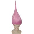 thumbnail image 5 of HPO Teen's Dwarf Wig | Neon Pink Tall Wig | Premium Breathable Capless Cap, 5 of 10
