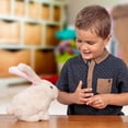 thumbnail image 5 of Tobar: Animigos Bouncing Bunny Rabbit - White - Cuddly Animated Plush Pet, Hops-Wiggles-Snuffles Its Nose, Fun Interactive Toy, Toddlers & Kids 18Mo+, 5 of 8