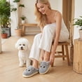 thumbnail image 2 of Ecetana Women's Cute Fuzzy Slippers Comfort Faux Fur Memory Foam Non-Slip House Slippers for Women, 2 of 7