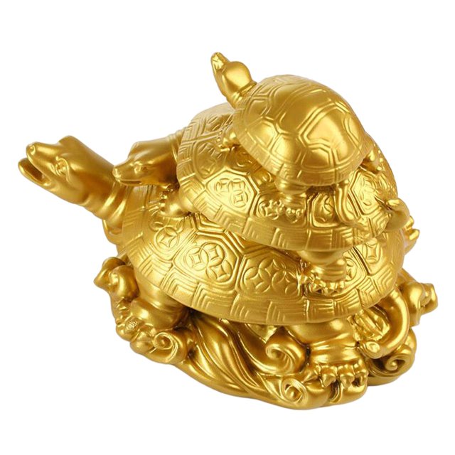Estatua de tortuga de , colección de china resina decorativa para Oro Zulema Estatua de tortuga