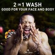 Old Spice Cleansing Body Wash for Men, 24/7 Shower Clean with Lasting Scent, 2 in 1 Face and Body Wash, Rich Lather, Bearglove, Crisp Orchard Scent, 33.4 fl oz