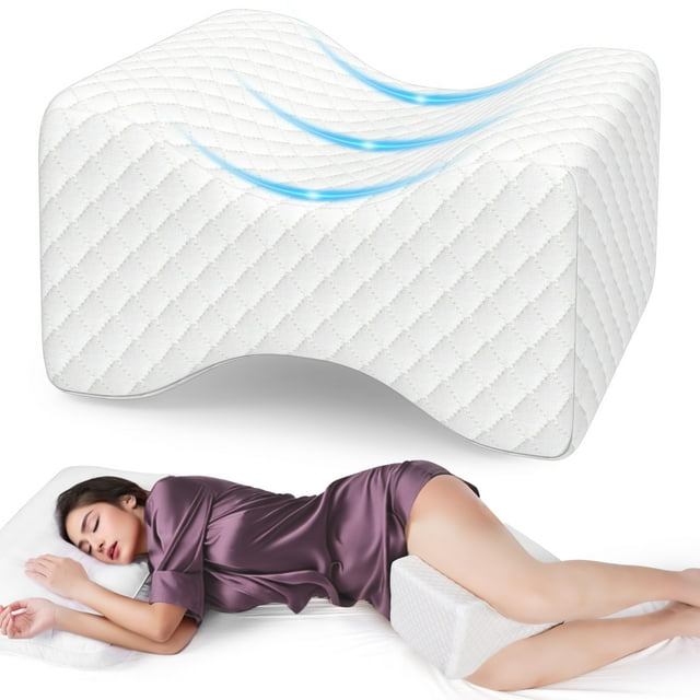 Almohada viscoelástica de espuma viscoelástica SweetSlubr para personas que duermen de lado, color b