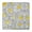 White Daisy Flower-1, variant on White Daisy Flower Black Lines Pattern Square Fitted Tablecloth with Elastic Edge,Square Table Cover,Washable Elastic Table Cover for Home Kitchen Party Decor 34"x34"