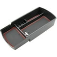 thumbnail image 4 of 2018 Accord Car Accessory Center Console Organizer Tray Armrest Storage Box Compatible LX Sport EX EX-L Touring EX-L (Red), 4 of 7