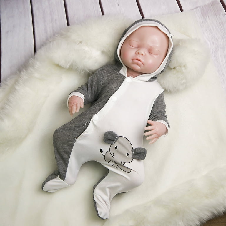 16inch Reborn Baby Dolls Full Body Silicone Realistic Bebe Boneca Newborn  Sleeping Boy Soft Touch Toys For Children Kids Gifts