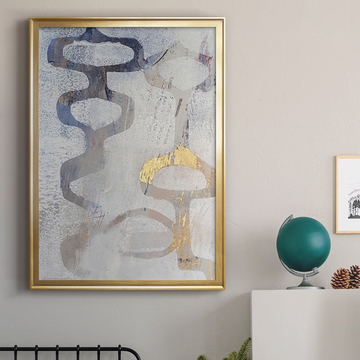 Linx I Premium Framed Print, in Gold, Black, or Silver - Ready to Hang