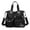 Black, variant on Large Tote Bag for Women Waterproof Nylon Crossbody Bags Multi Pockets Zipper Travel Shoulder Bag