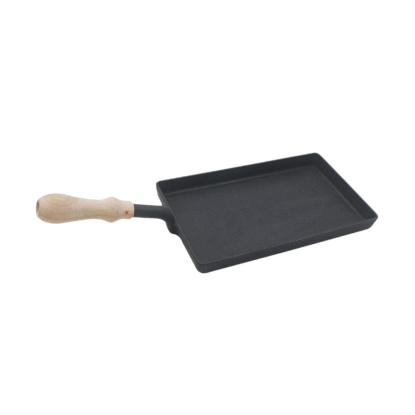 Esquirla Cast Iron Griddle Grilling Skillet Egg Frying Pan Steak Pan for Induction, Indoor Outdoor Restaurant Home Electric Gas Cooker