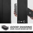 thumbnail image 4 of sasyxdc White Curtains Bedroom Curtains 63 inch Length Grommet Room Darkening Curtains for Living Room Vertical Blinds Privacy Thermal Insulated Curtains  1 Curtain Panel  52 x 63 Inch  P, 4 of 7