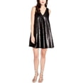 thumbnail image 1 of Rachel Roy Robe Courte à Paillettes pour Femme, Noir, Grand, 1 of 1