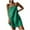 Green, variant on Antinious Women Sleeveless Solid Spaghetti Straps Side Zip Versatile Stylish Midi Dress