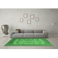 thumbnail image 3 of Ahgly Company Indoor Round Oriental Emerald Green Industrial Area Rugs, 7' Round, 3 of 4