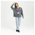 thumbnail image 3 of Women's Gameday Couture  Gray TCU Horned Frogs French Terry V-Neck Pullover Sweatshirt, 3 of 6