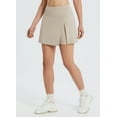 thumbnail image 1 of BALEAF Women's 15" Tennis Golf Skirt High Waisted Athletic Sports Casual Active Skorts with Shorts 3 Pockets Khaki XS, 1 of 6