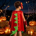 thumbnail image 2 of BOOMNY Halloween Kids Boys Girls Dinosaur Dress Up Funny Hallowmas Party Outfits Sets Playful Stage Performance Clothes Set, 2 of 4