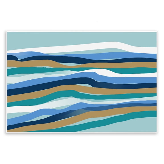 Stupell Industries Between The Waves Ripples Wall Plaque Art design by Atelier Posters, 10 x 15