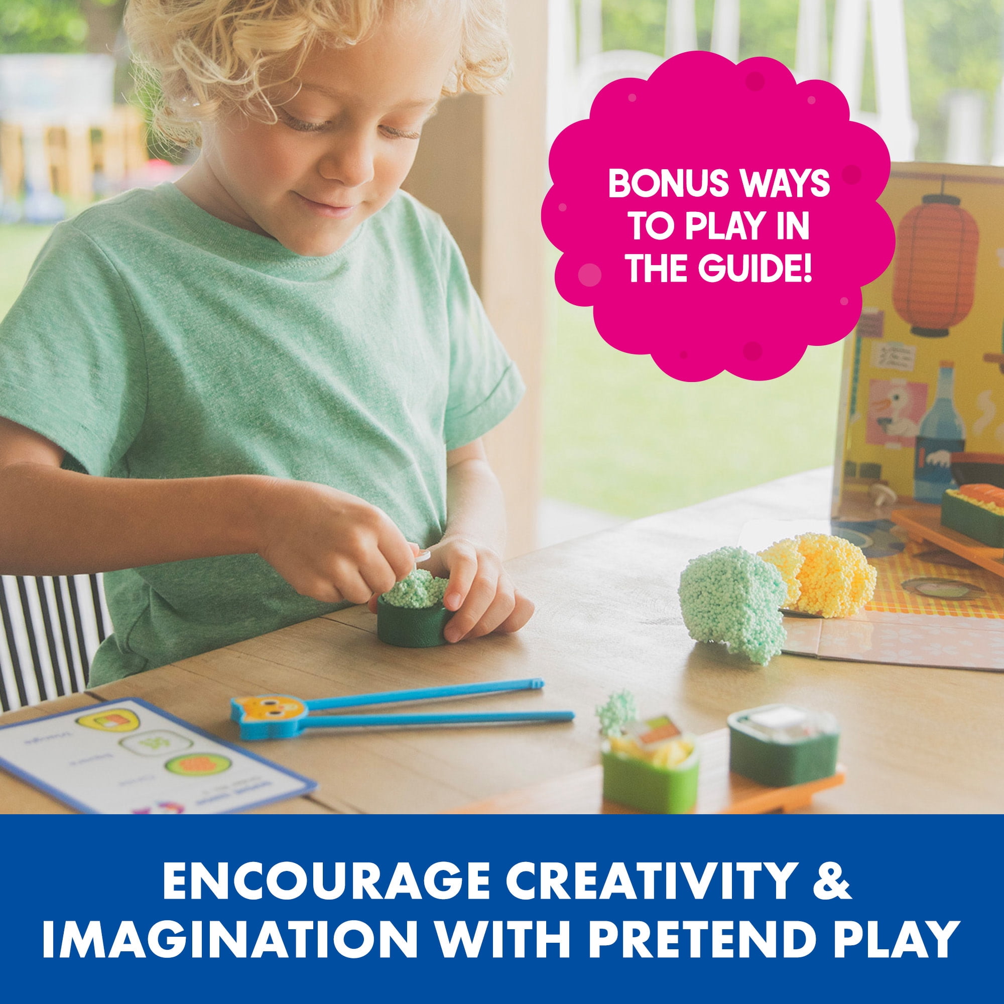 Educational Insights Playfoam Sushi Shop, Shape Sorter, Pretend Play Sensory Toy, Ages 3+