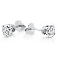 thumbnail image 4 of Pompeii 1/3 ctw 14k White Gold Diamond Stud Earrings (KL,I2-I3), 4 of 5