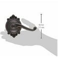 thumbnail image 2 of Schlage Flair Series F10 V FLA 716 BRK Passage Lever, Zinc, Aged Bronze, 2 of 2