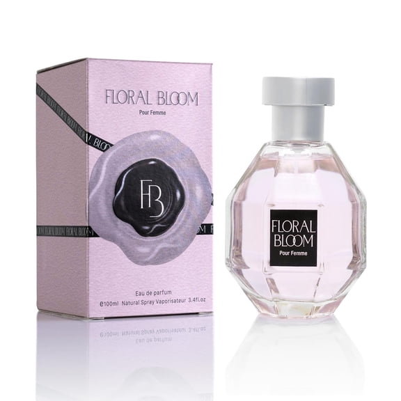 Floral Bloom Eau de Parfum for Women – Oriental Floral Scent with Bergamot, Jasmine, Vanilla – 100ml