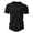 Black, variant on Mens Casual Fashion Basic Short Sleeved T Shirt Top Clothes